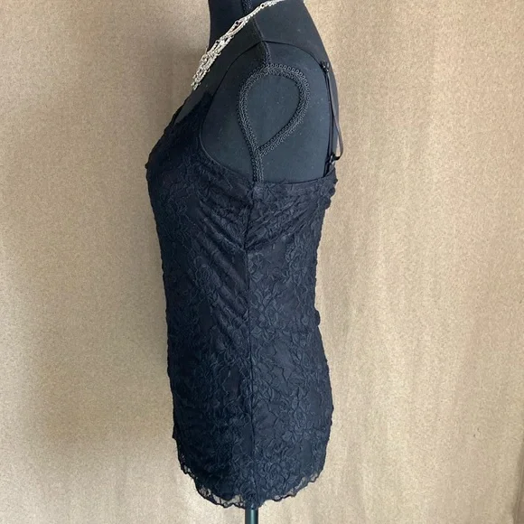 Maurice’s Elegant Black Lace Camisole Top Size M - Picture 4 of 6